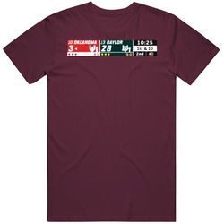 Oklahoma 28 3 Comeback Scoreboard Football T Shirt