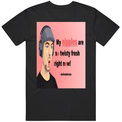 Jackspticeye Nipples Twisty Fresh Youtuber T Shirt