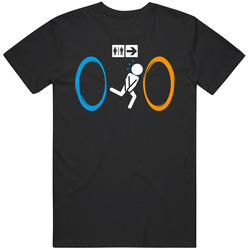 Portal Bathroom Parody Video Game T Shirt