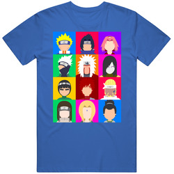 Naru To Characters T Shirt