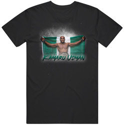 Kamaru Usman Fighter Flag Fan T Shirt