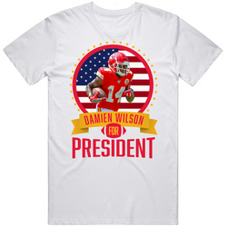 Damien Wilson Kansas City Football For President T Shirt