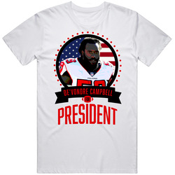 De Vondre Campbell Atlanta Football For President T Shirt