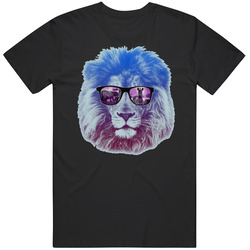 Rainbow Lion Wearing Sunglasses T Shirt
