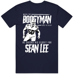 Boogyman Sleeps He Checks For Sean Lee Football T Shirt