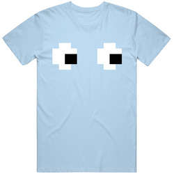 Pacman Blue Ghost Halloween Costume T Shirt