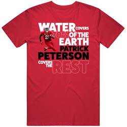Patrick Peterson Arizona Water Covers 70 Percent Earth Football T Shir