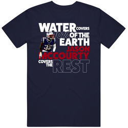 Jason Mccourty New England Water Covers 70 Percent Earth Football T Sh