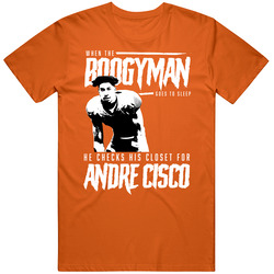 Boogyman Sleeps He Checks For Andre Cisco Syracuse Football T Shirt