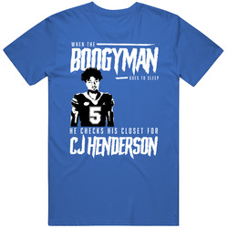 Boogyman Sleeps He Checks For Cj Henderson Florida Football T Shirt