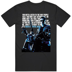 Hasta La Vista Baby Terminator 2 Retro 90s Movie Quote  Fan T Shirt
