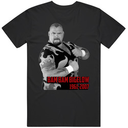 Bam Bam Bigelow Wrestling Memorial Fan T Shirt