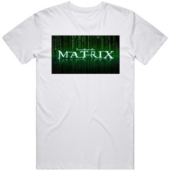The Matrix Title 90s Retro Movie Fan  Fan T Shirt