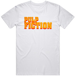 Pulp Fiction Title 90s Retro Movie Fan  Fan T Shirt