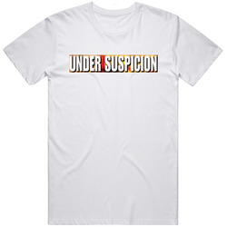 Under Suspicion Title 90s Retro Movie Fan  Fan T Shirt