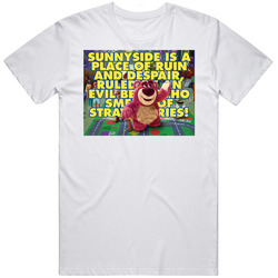 Sunnyside Daycare Lots O Huggin' Bear Toy Story Movie Quote Fan T