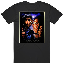 Shawshank Redemption Retro 90s Movie  Fan T Shirt