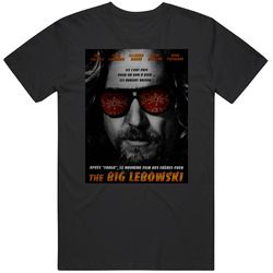 The Big Lebowski Retro 90s Movie Cover  Fan T Shirt