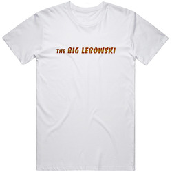The Big Lebowski Retro 90s Movie Title Retro Movie T Shirt