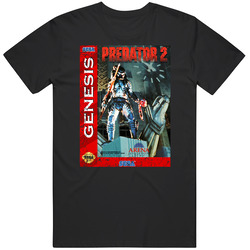 Predator 2 Sega Genesis Cover Fan Distressed T Shirt