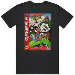 Goofys Hysterical History Tour Sega Genesis Cover Fan T Shirt