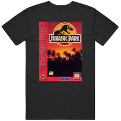 Jurassic Park Sega Genesis Cover Fan T Shirt