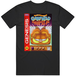 Garfield Caught In The Act Sega Genesis Cover Fan T Shirt