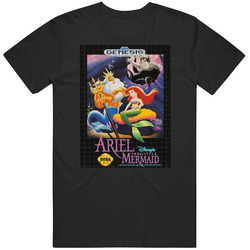 Ariel Mermaid Sega Genesis Cover Fan T Shirt