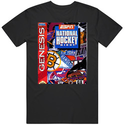 Espn National Hockey Night Sega Genesis Cover Fan T Shirt