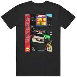 Espn Speed World Sega Genesis Cover Fan T Shirt