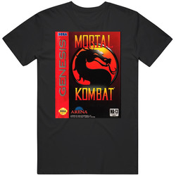 Mortal Kombat Sega Genesis Cover Fan T Shirt