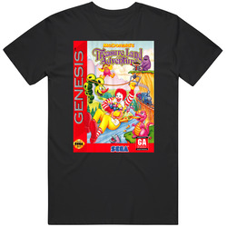 Mcdonald's Treasure Land Adventure Sega Genesis Cover Fan T Shirt