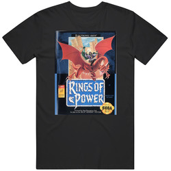 Rings Of Power Sega Genesis Cover Grunge T Shirt