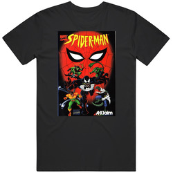 Spider-man The Animated Series Sega Genesis Fan Cover T Shirt