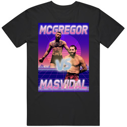 Conor Mcgregor Vs Jorge Masvidal 80s Retro T Shirt