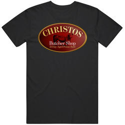 Christos New York Steakhouse Restaurant Logo T Shirt