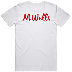 M Wells New York Steakhouse Restaurant Food Logo T Shirt