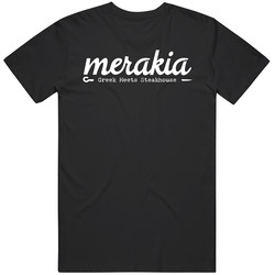 Merakia Steakhouse New York Restaurant Logo T Shirt