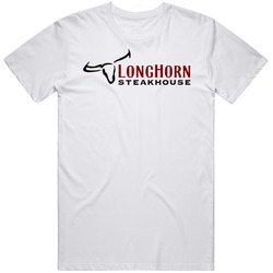 Longhorn New York Steakhouse Restaurant Food Logo T Shirt