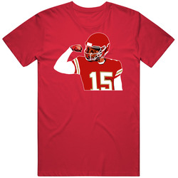 Patrick Mahomes Flex Flexing Cartoon Football T Shirt