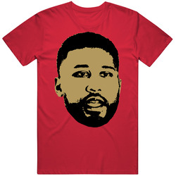 Deforest Buckner San Francisco Football Big Head T Shirt