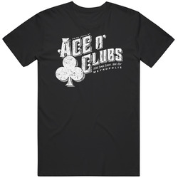 Ace O Clubs Comic Book Fictional Bar Logo T Shirt