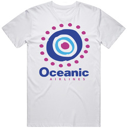 Oceanic Airlines Comic Book Fictional Airline Logo T Shirt