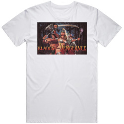 Blades Of Vengeance Sega Genesis Retro Video Game Cover Fan T Shirt