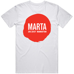 Marta New York Italian Restaurant Food Lover Foodie T Shirt