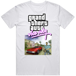 Grand Theft Auto Vice City 2002 Best Video Games Of All Time T Shirt