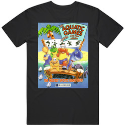 Aquatic Games James Pond Sega Genesis Retro Video Game Cover Fan T Shi