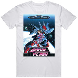 Arrow Flash Sega Genesis Retro Video Game Cover Fan T Shirt