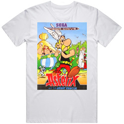 Asterix And The Great Rescue Sega Genesis Retro Video Game Cover Fan T