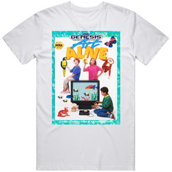 Art Alive Sega Genesis Retro Video Game Cover Fan T Shirt